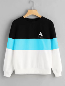 Kroptee Colorblock Men Round Neck Multicolor T-Shirt
