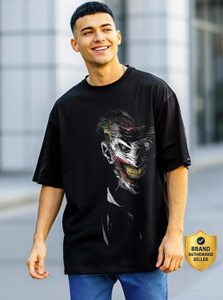 BEWAKOOF Graphic Print Men Round Neck Black T-Shirt