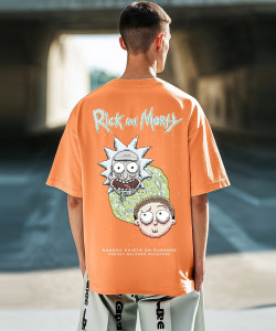 BEWAKOOF Graphic Print Men Round Neck Orange T-Shirt