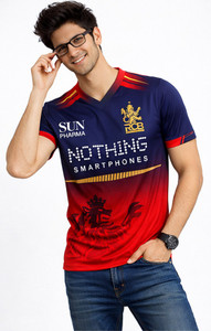 privic Men V Neck Red T-Shirt - Image 3