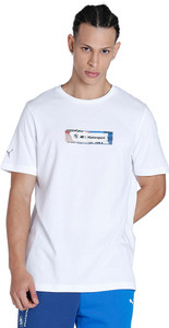 PUMA Printed Men Crew Neck White T-Shirt