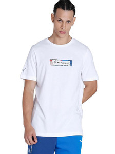 PUMA Printed Men Crew Neck White T-Shirt
