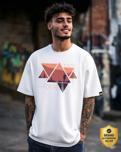 BEWAKOOF Printed Men Round Neck White T-Shirt