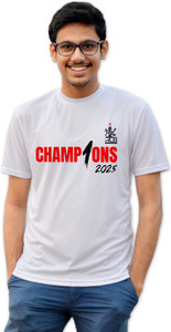 aaptees Graphic Print Men Round Neck White T-Shirt