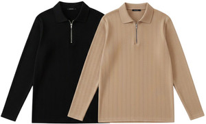 TR Collection Striped Men Polo Neck Multicolor T-Shirt