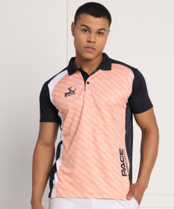 Pace International Colorblock Men Polo Neck Dark Blue, Blue T-Shirt