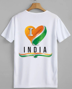 PAAKHI COLLECTIONS Printed Men Round Neck White T-Shirt