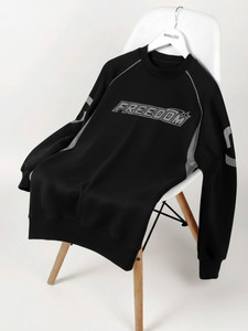 Jump Cuts Black Round Neck T-Shirt - Image 5