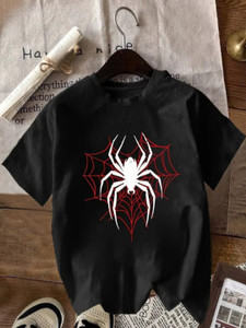 HOC Printed Women Black Round Neck T-Shirt - Image 6
