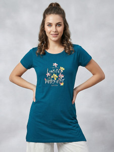 METRONAUT Casual Printed Women Blue Top
