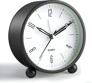 rich mart Analog Desk Clock With Night Light For Students & Heavy Sleepers With Loud Alarm Clock