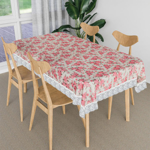 EleCare PVC, Plastic 4 Seater Printed Table Cover