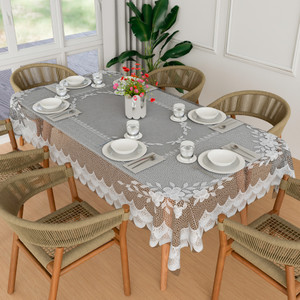 KUBER INDUSTRIES Floral 6 Seater Table Cover