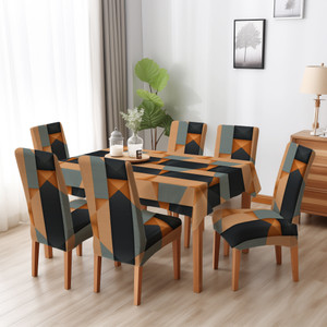 DECORIAN Polyester, Cotton 6 Seater Floral Table Cover