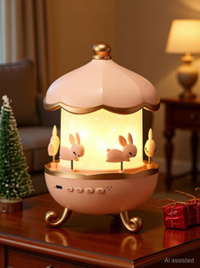 chahal pahal Bunny Carousel Night Light Projector - Image 6