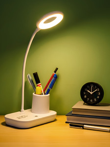 WEIRD WOLF 3 Colour Mode Type- C Rechargeable Table Lamp for Study, Flexible Gooseneck LED Table Lamp