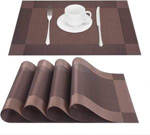YELONA Rectangular Pack of 4 Table Placemat