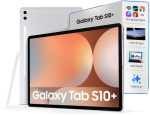 Samsung Galaxy Tab S10+ With S Pen 12 GB RAM 256 GB ROM 12.4 inch with Wi-Fi Only Gaming MediaTek Dimensity 9300 Tablet (Platinum Silver)