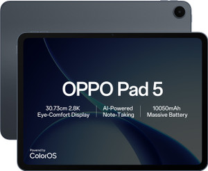 OPPO Pad 5 8 GB RAM 256 GB ROM 12.0 inch with Wi-Fi+5G Gaming Tablet (Starlight Black)