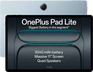 OnePlus Pad Lite 8 GB RAM 128 GB ROM 11.0 inch with Wi-Fi+4G Tablet (Aero Blue)