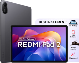 REDMI Pad 2 6 GB RAM 128 GB ROM 11.0 inch with Wi-Fi+4G Gaming Tablet (Graphite Grey)