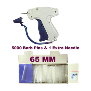 kushwaha enterprises Garment Label Tag Tagging Gun with + 65 mm white 5000 Barbs Pin Taging Gun
