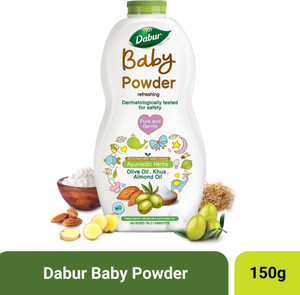 Dabur Baby Powder No added Talc Asbestos |Contains Oat Starch |No  Parabens Phthalates Price in India, Buy Dabur Baby Powder No added Talc 