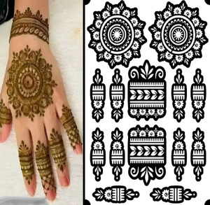 Rosh Fashion Henna Tattoo Mehandi Stencil For Female hands bridal