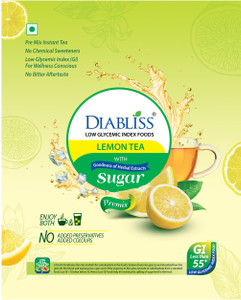 DiaBliss Refreshing Herbal Lemon Tea Pouch - No Artificial Colors / Flavors Low GI