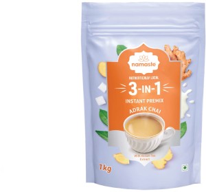 Namaste Chai Instant Tea Premix, Adrak Chai | Value Pack | Assam Tea | Vending Machine | Ready Mix (Powder) Ginger Tea Pouch