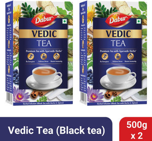 Dabur Vedic Premium Ayurvedic Herbs Black Tea Box