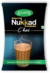 ATLANTIS Nukkad Premix ( Milk/Sugar/Powder) For Vending Machine Cardamom Instant Tea Pouch