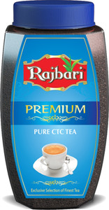 Rajbari Premium 250gx2 | 100% Pure & Natural | Blended with Aromatic Long Leaves | 500g Plain, Unflavoured Tea Plastic Bottle