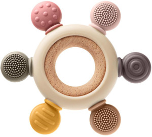 Whipbird Silicone Teether for Babies 3+ Months, BPA Free, Infant Toys for Teething Relief Teether