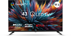 Daiwa 109 cm (43 inch) QLED Ultra HD (4K) Smart Google TV Googlecast, Dolby Audio,Kids and Family feature