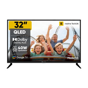 realme TechLife 80 cm (32 inch) QLED HD Ready Smart Google TV