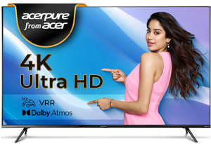 acerpure Swift TV by Acer (2024 Series) 164 cm (65 inch) Ultra HD (4K) LED Smart Google TV with Bezel-Less | Google OS | VRR | ALLM | Dolby ATMOS
