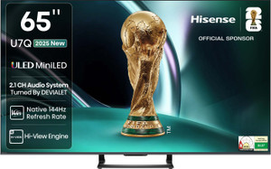 Hisense 65U7Q 164 cm (65 inch) Ultra HD (4K) Mini LED Smart VIDAA