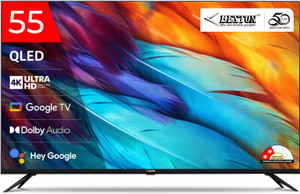 BESTON 140 cm (55 inch) QLED Ultra HD (4K) Smart Google TV 2025 Edition