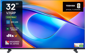TOSHIBA 32V35RP 80 cm (32 inch) HD Ready LED Smart VIDAA TV 2025 Edition with Quantum Dot Color| Dolby Vision Atmos| 4K AI Upscalar