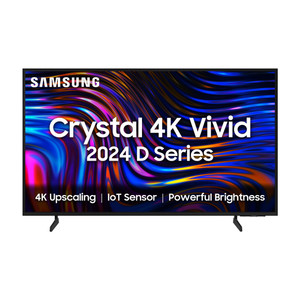 Samsung Crystal 4K Vivid 163 cm (65 inch) Ultra HD (4K) LED Smart Tizen TV with 4K Upscaling | Purcolor | Auto Game Mode | Q-Symphony | Voice Ready | Knox Security