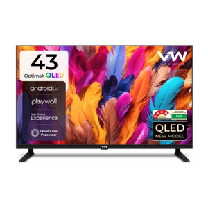 VW Spectra Series 109 cm (43 inch) QLED Full HD Smart Android TV