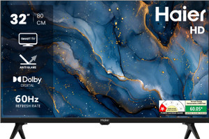 Haier A7 80 cm (32 inch) HD Ready LED Smart Linux TV with Anti-glare Display| Dolby Digital Surround Sound| MiraCast Screen Mirroring| Bezel-less Design