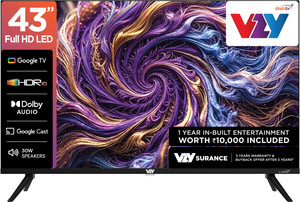 VZY 43 Inch Full HD Smart Google TV @ 18,373