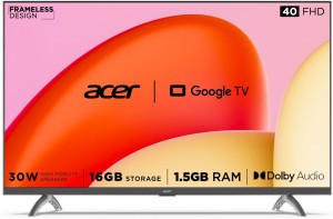 Acer Advanced I Series 101.6 cm (40 inch) Full HD LED Smart Google TV 2023 Edition with 1.5GB RAM, 16GB Storage, 30W Dolby Audio