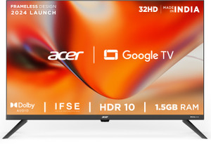 Acer J Series 80.01 cm (32 inch) HD Ready LED Smart Google TV with (Black)