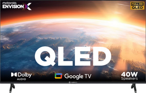 MOTOROLA 109 cm (43 inch) QLED Full HD Smart Google TV 2025 Edition with Dolby Audio & 40W Speaker