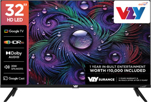VZY 32 Inch HD Ready Smart Google TV @ 12,815