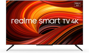realme 108 cm (43 inch) Ultra HD (4K) LED Smart Android TV with Handsfree Voice Search and Dolby Vision & Atmos