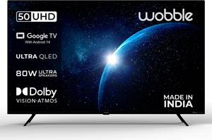 Wobble X Series 127 cm (50 inch) QLED Ultra HD (4K) Smart Google TV with MEMC Dolby Vision| 80W Dolby Atmos |ALLM 120Hz VRR WB50QDXGU2875T24